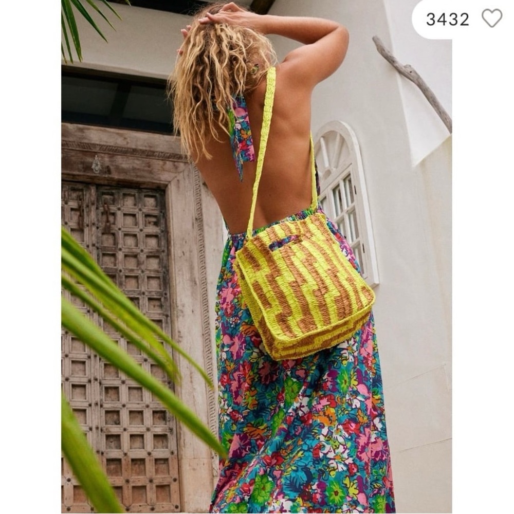BNWT Free People TAN Brunch Date Clutch